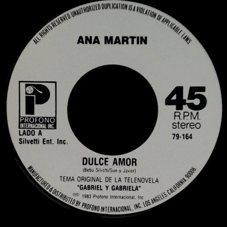 Ana Martin - Dulce Amor / Dulce Amor side A