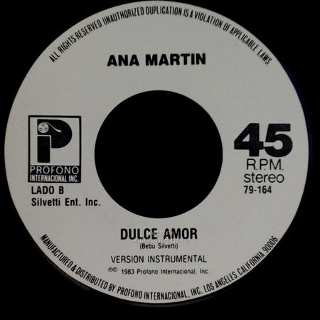 Ana Martin - Dulce Amor / Dulce Amor side B