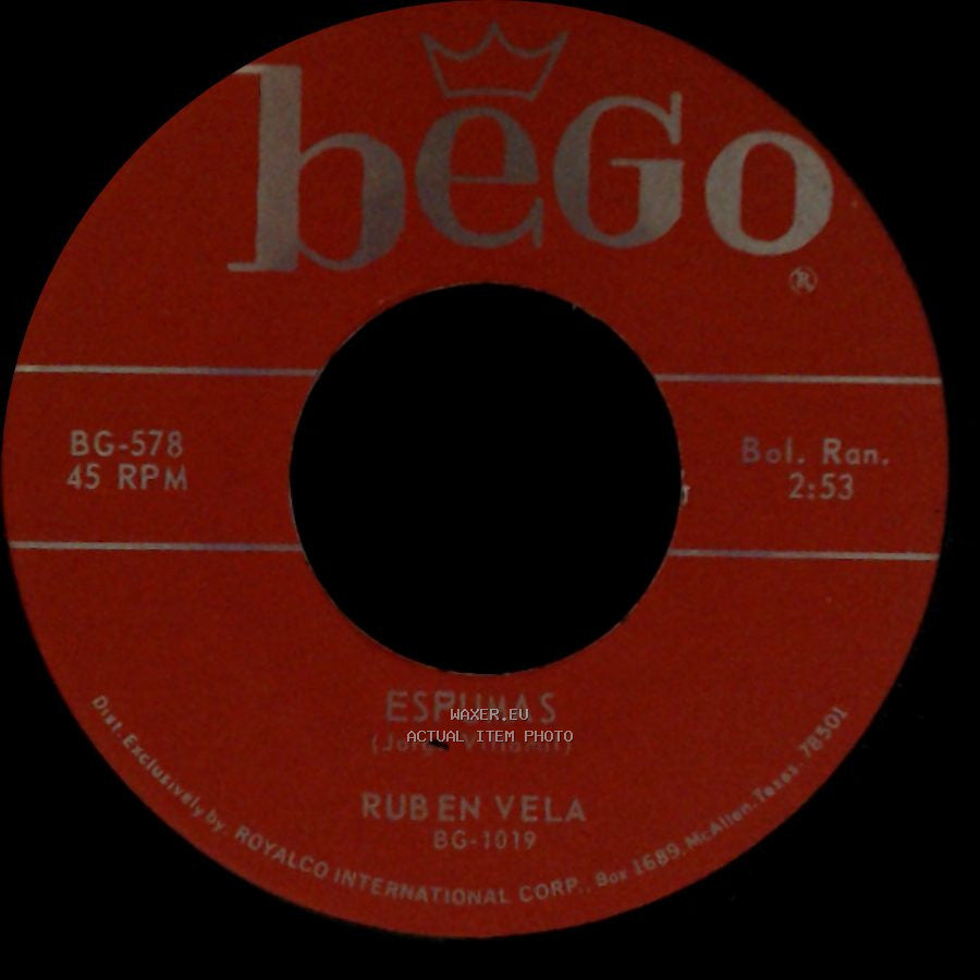 Ruben Vela - El Conejito / Espumas side B