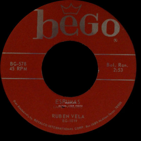 Ruben Vela - El Conejito / Espumas side B