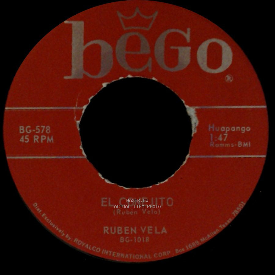 Ruben Vela - El Conejito / Espumas side A