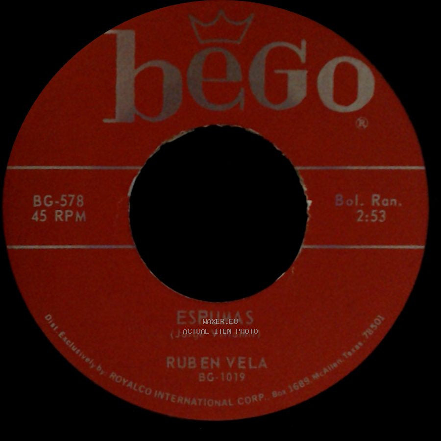 Ruben Vela - El Conejito / Espumas side B
