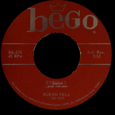Ruben Vela - El Conejito / Espumas side B