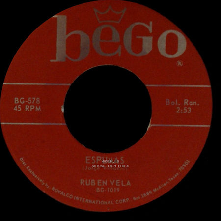 Ruben Vela - El Conejito / Espumas side B
