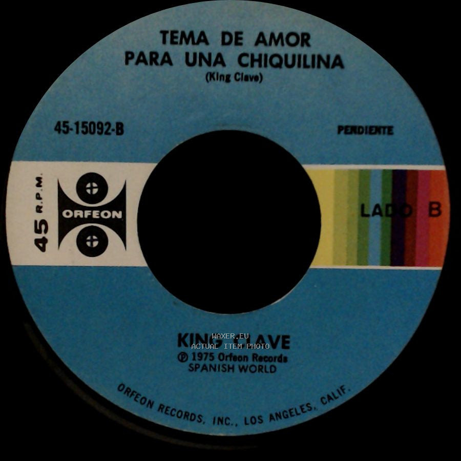 King Clave - Los Hombres No Deben Llorar / Tema De Amor Para Una Chiquilina side B