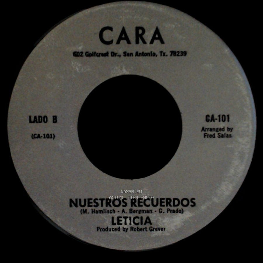 Leticia - Una Vez Te Di Mi Amor / Nuestros Recuerdos side B
