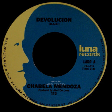 Chabela Mendoza - Devolucion / Con La Misma Vara side A
