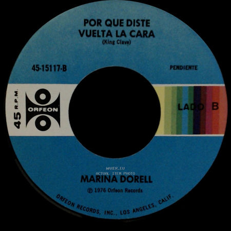 Marina Dorell - Se Me Ocurren Cosas / Por Que Diste Vuelta La Cara side B