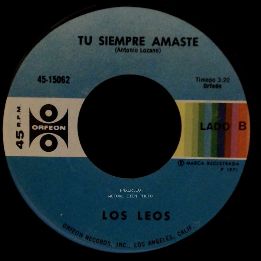 Los Leos - Ella Murio De Amor / Tu Siempre Amaste side B