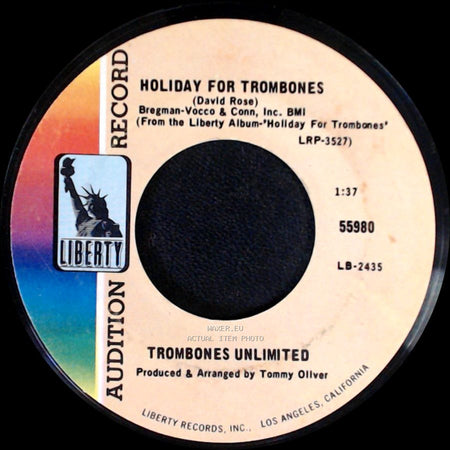 Trombones Unlimited - Holiday For Trombones / A Night In Israel (Or, We Spent A Week There One Monday Night) side A