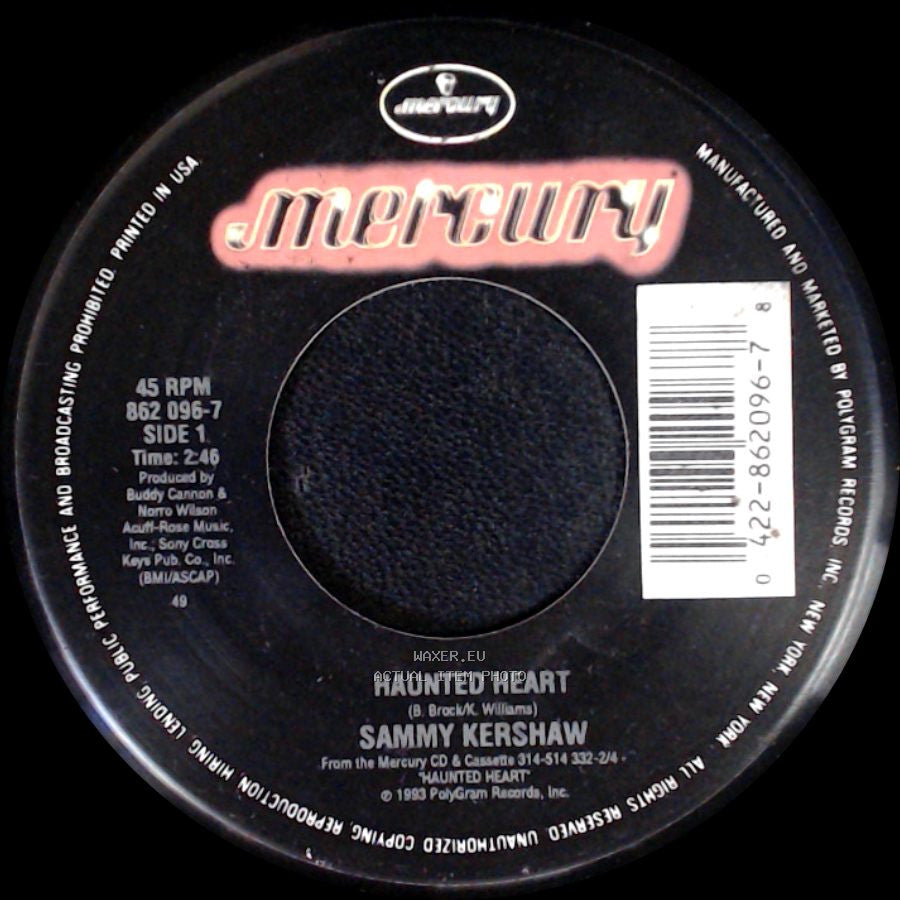 Sammy Kershaw - Haunted Heart / Cry, Cry Darlin' side A