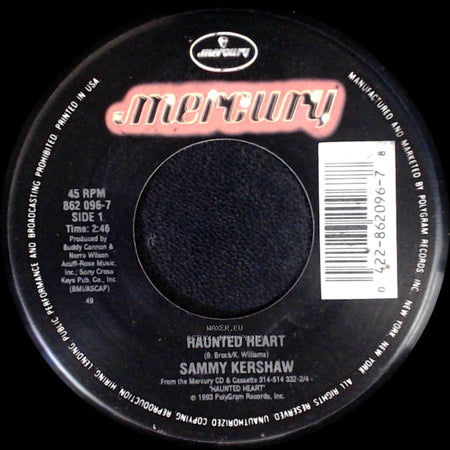 Sammy Kershaw - Haunted Heart / Cry, Cry Darlin' side A