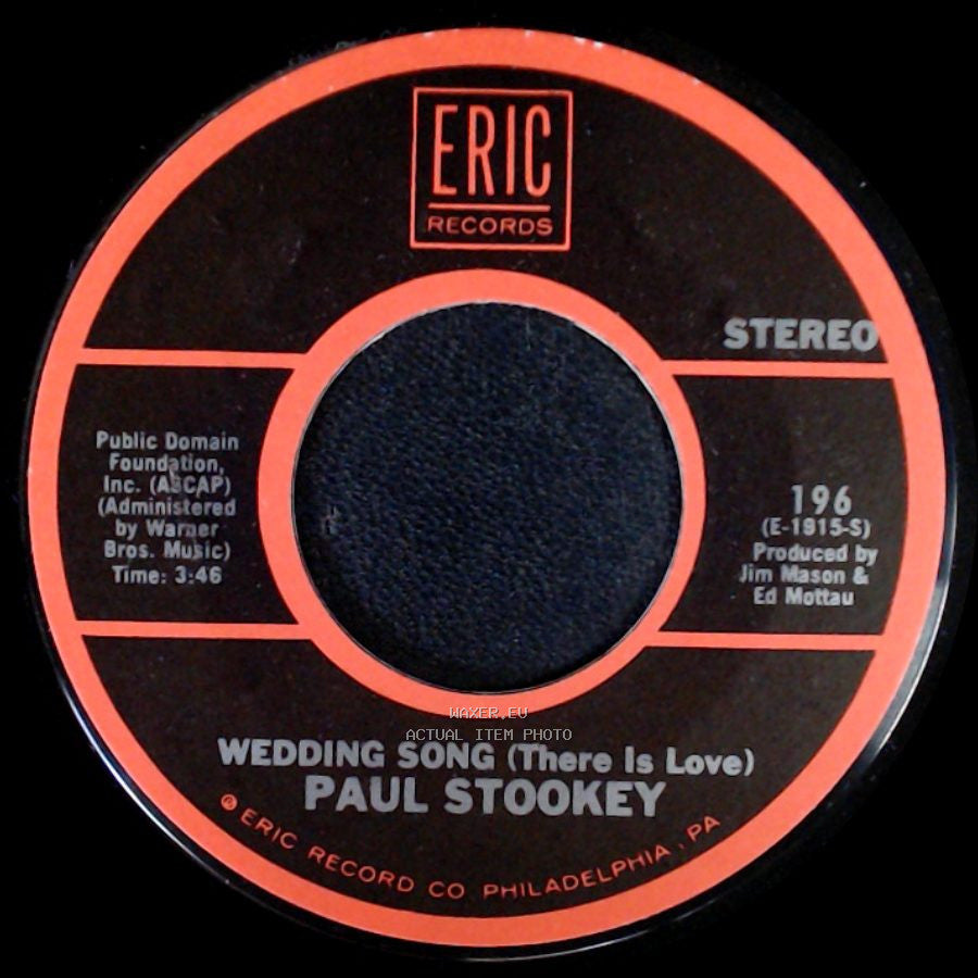 Paul Stookey - Sebastian / Wedding Song (There Is Love) side B