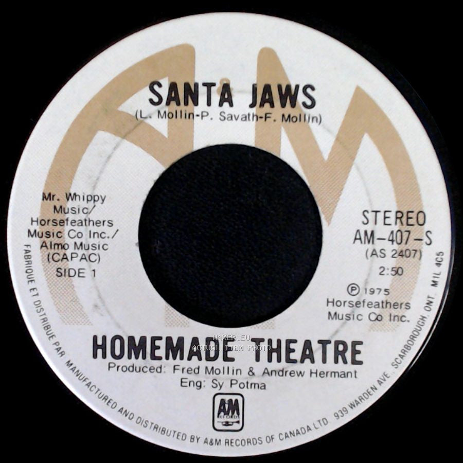 Homemade Theatre - Santa Jaws / Santa Jaws Part 2 side A