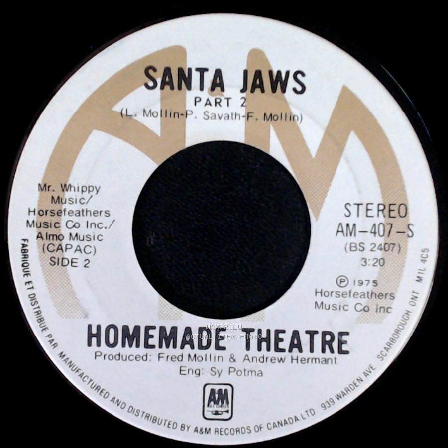 Homemade Theatre - Santa Jaws / Santa Jaws Part 2 side B