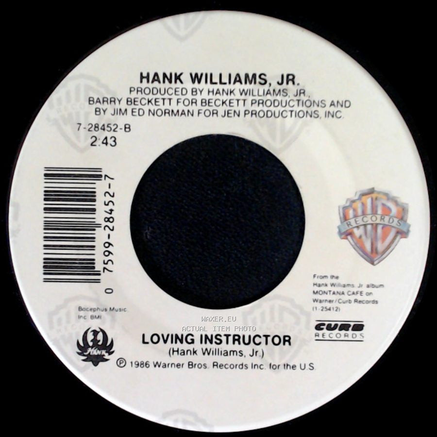 Hank Williams, Jr. - When Something Is Good (Why Does It Change) / Loving Instructor side B