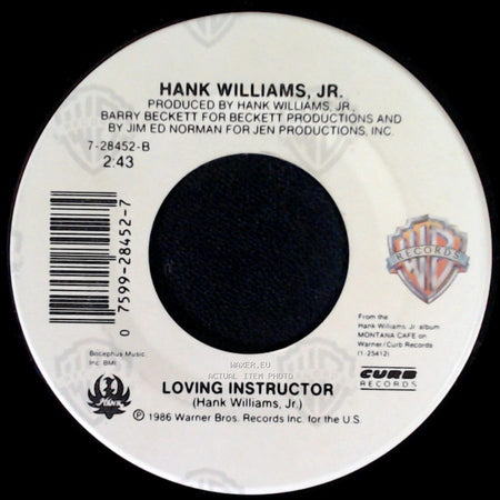 Hank Williams, Jr. - When Something Is Good (Why Does It Change) / Loving Instructor side B