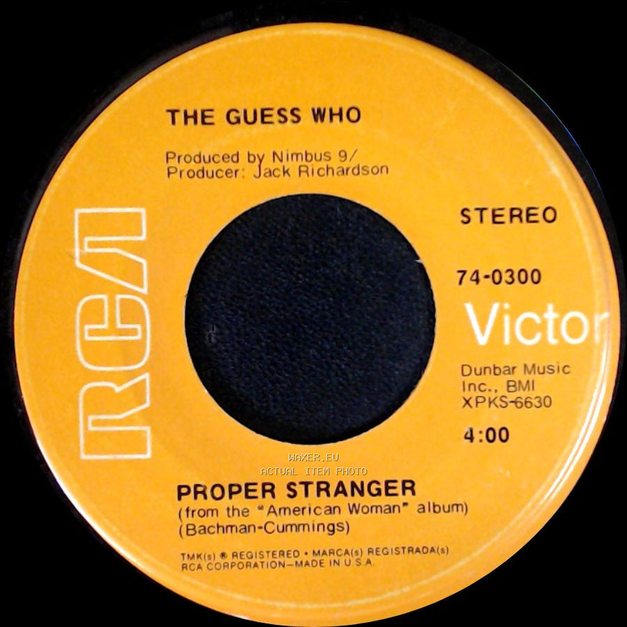The Guess Who - No Time / Proper Stranger side B