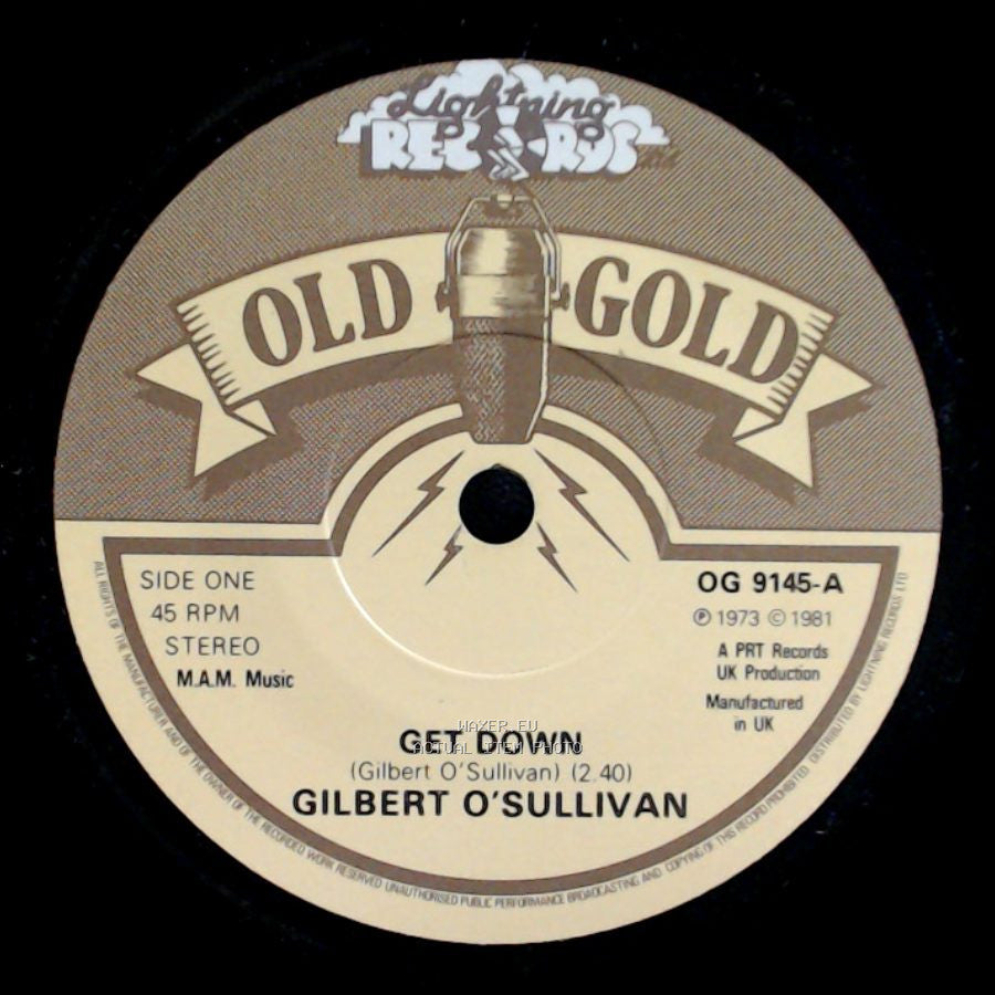 Gilbert O'sullivan - Get Down / Nothing Rhymed side A