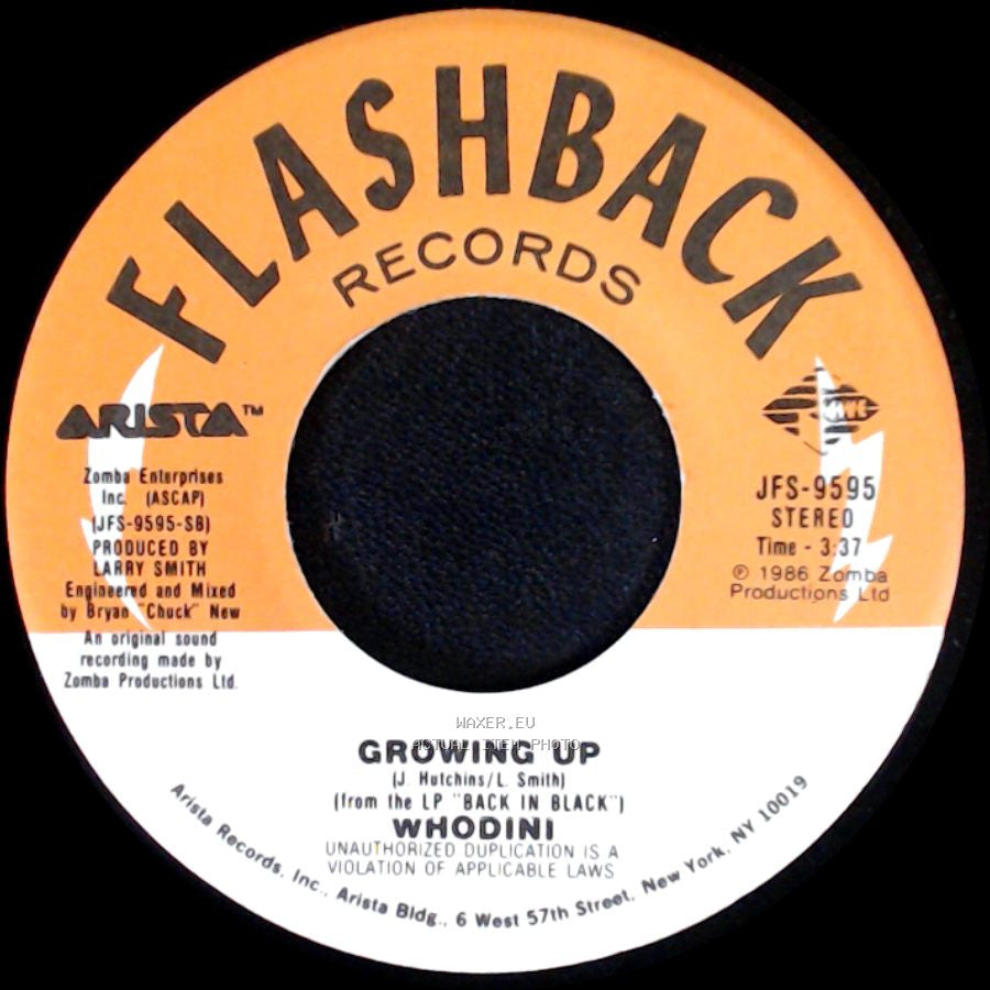 Whodini - Growing Up / Fugitive side A