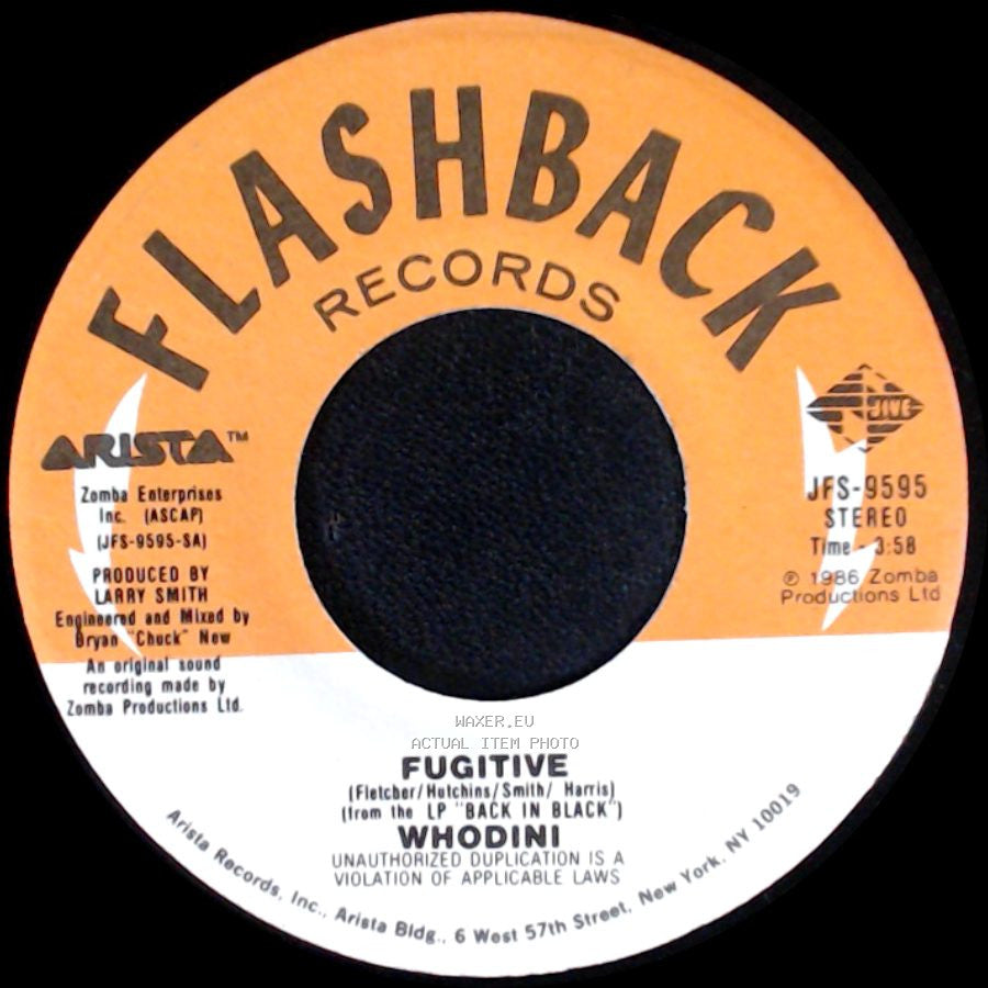 Whodini - Growing Up / Fugitive side B
