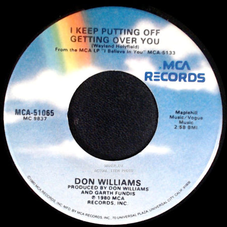 Don Williams - I Keep Putting Off Getting Over You / Falling Again side A