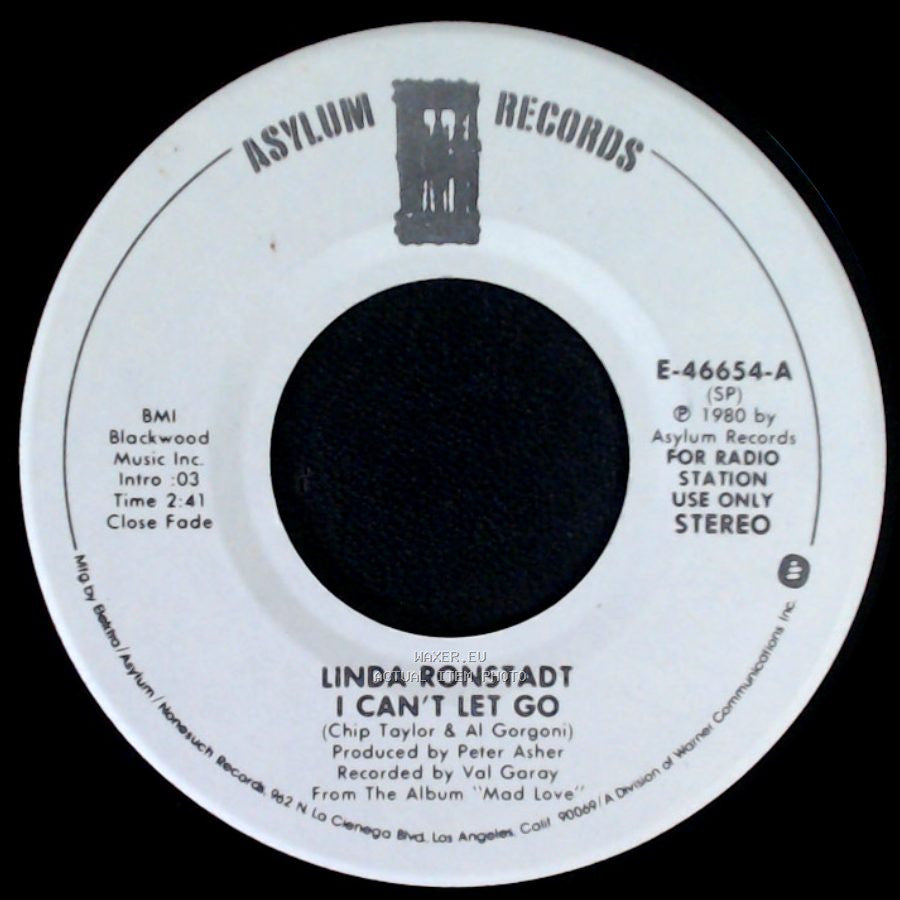 Linda Ronstadt - I Can't Let Go / I Can't Let Go side B