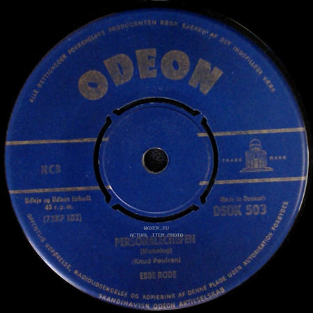 Ebbe Rode - Brudgommens Fær (Monolog) / Personalechefen side B