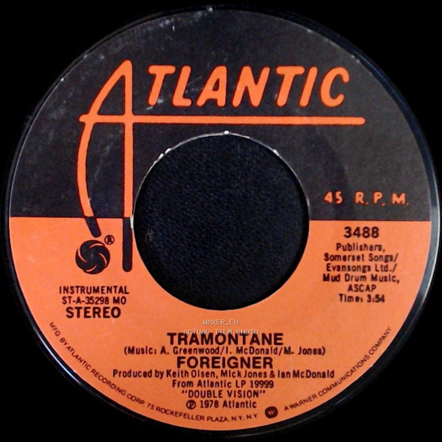 Foreigner - Hot Blooded / Tramontane side B