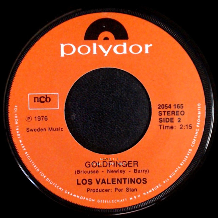 Los Valentinos - The Good, The Bad & The Ugly / Goldfinger side B