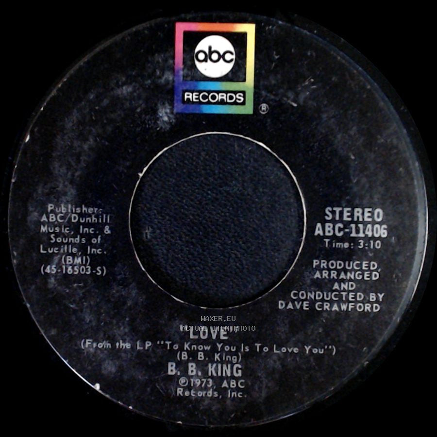 B. B. King - I Like To Live The Love / Love side B