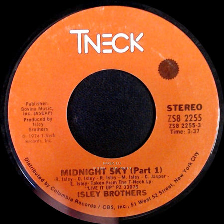 Isley Brothers - Midnight Sky (Part 2) / Midnight Sky (Part 1) side B