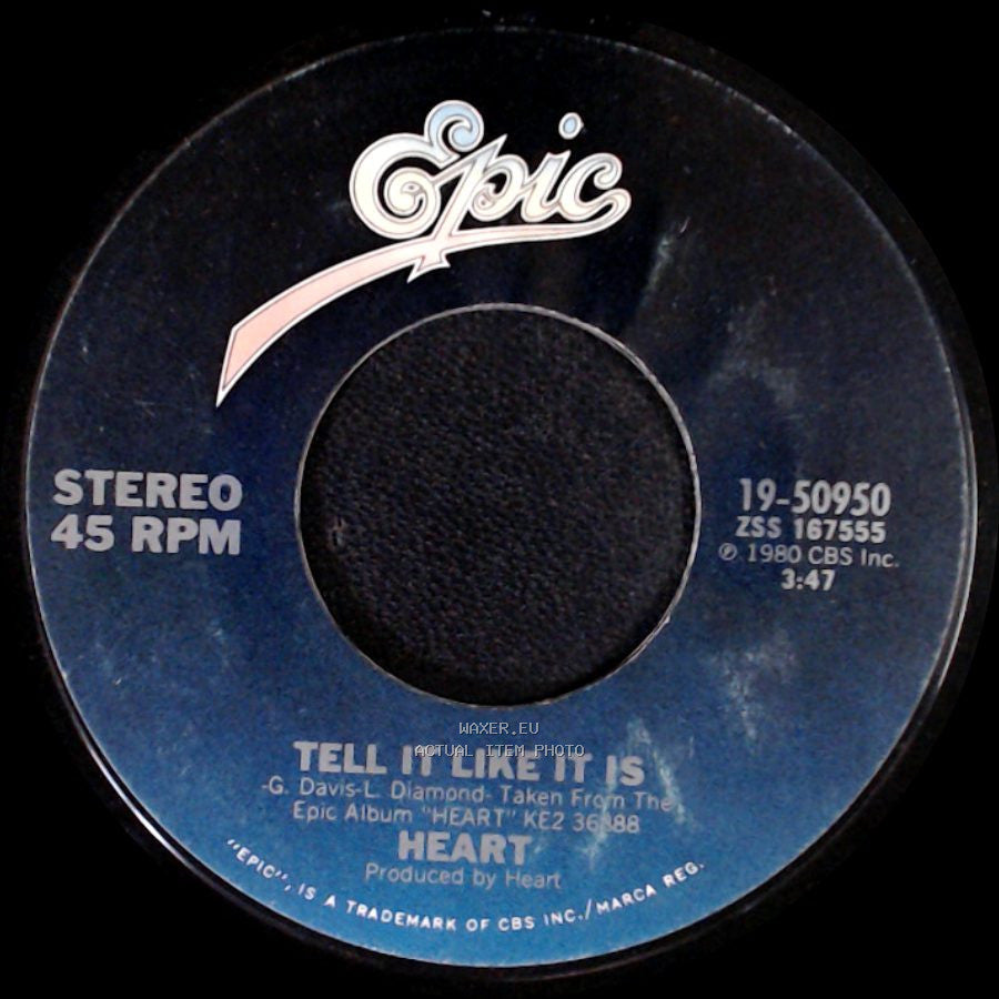 Heart - Tell It Like It Is / Strange Euphoria side A