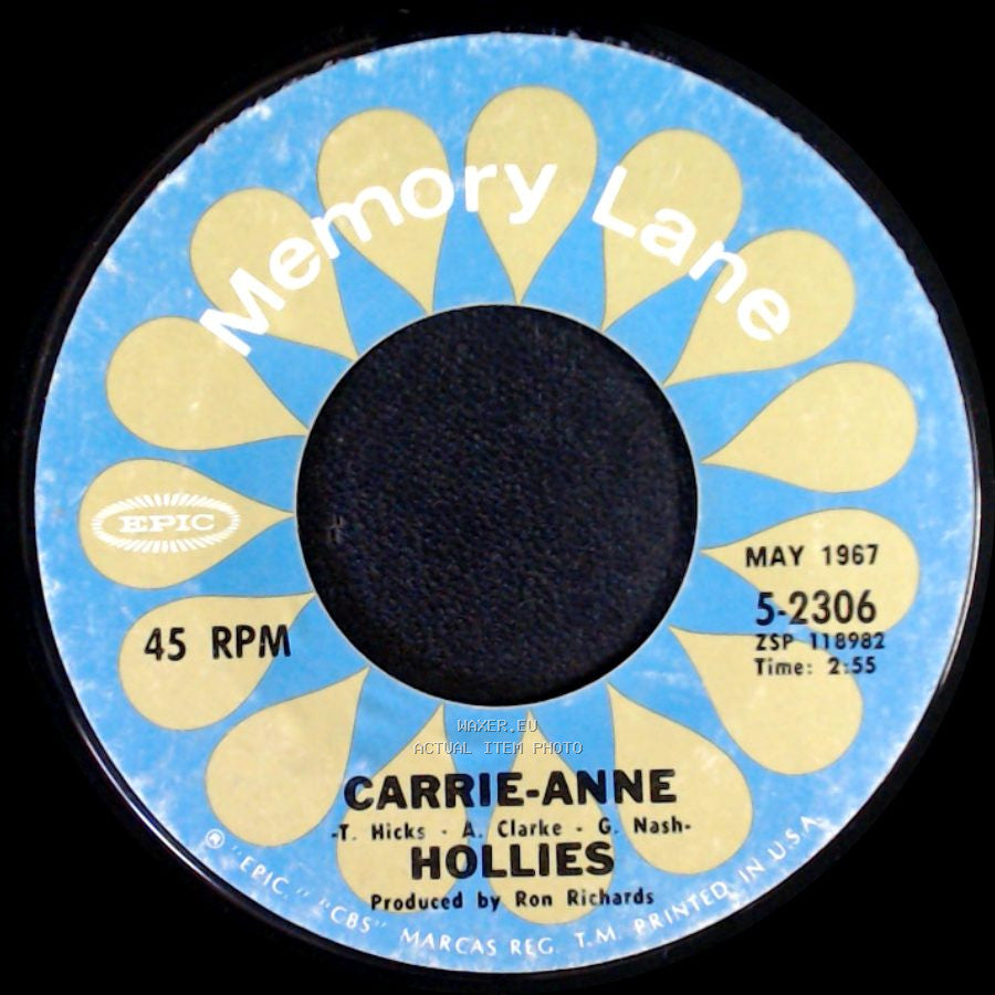 Hollies - He Ain't Heavy, He's My Brother / Carrie-Anne side B