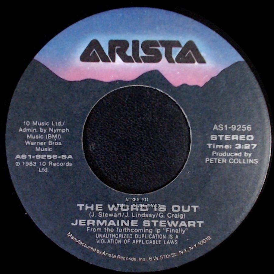 Jermaine Stewart - The Word Is Out / Month Of Mondays side A
