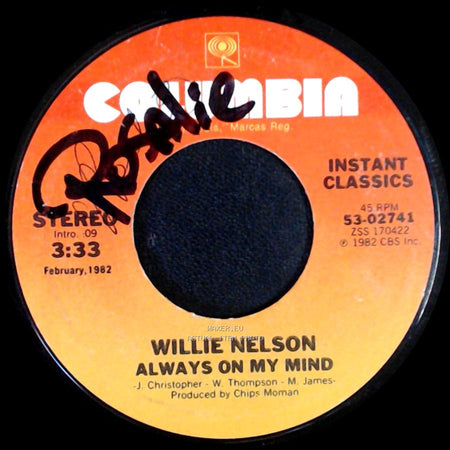 Willie Nelson - Always On My Mind / The Party's Over side A