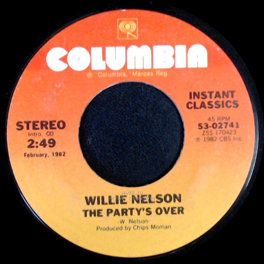 Willie Nelson - Always On My Mind / The Party's Over side B