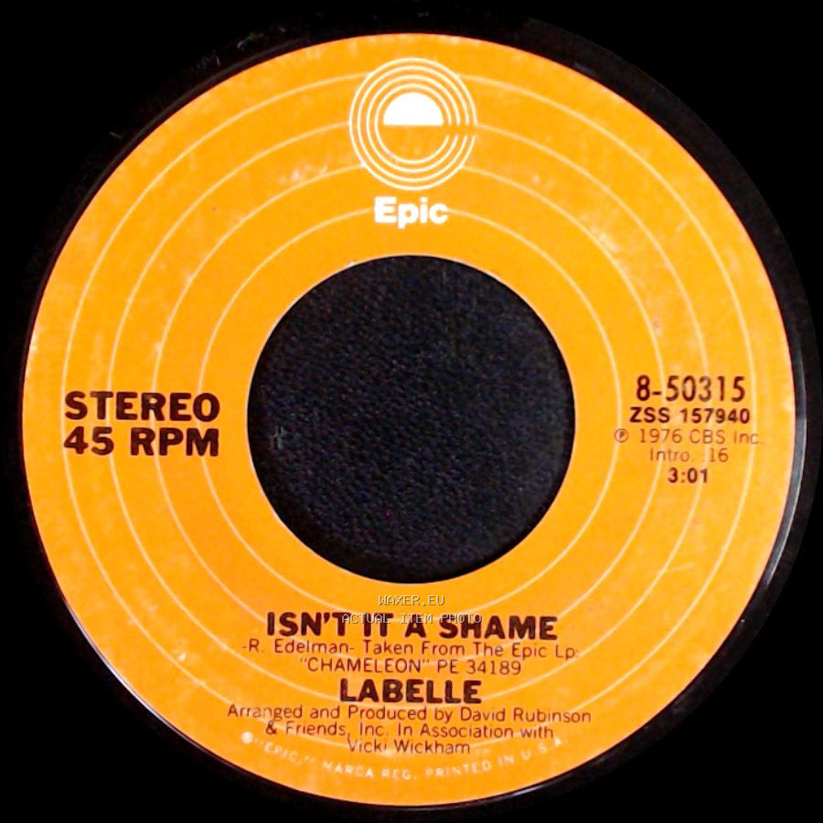 Labelle - Isn't It A Shame / Gypsy Moths side A