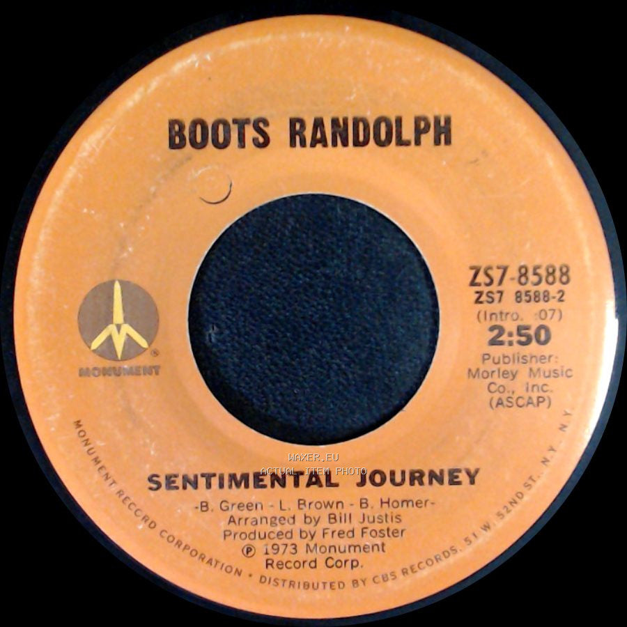 Boots Randolph - Marie / Sentimental Journey side B