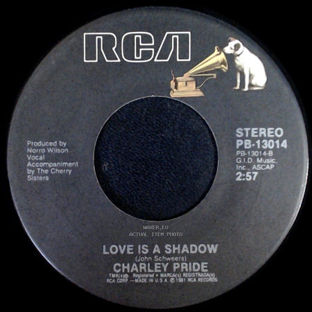 Charley Pride - Mountain Of Love / Love Is A Shadow side B