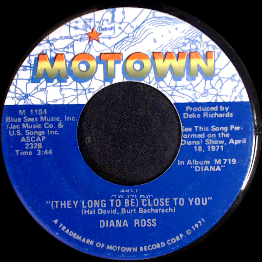 Diana Ross - (They Long To Be) Close To You / Reach Out I'll Be There side A
