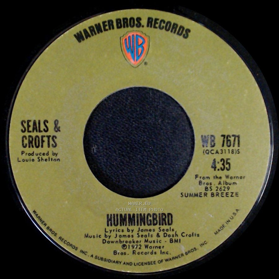 Seals & Crofts - Say / Hummingbird side B