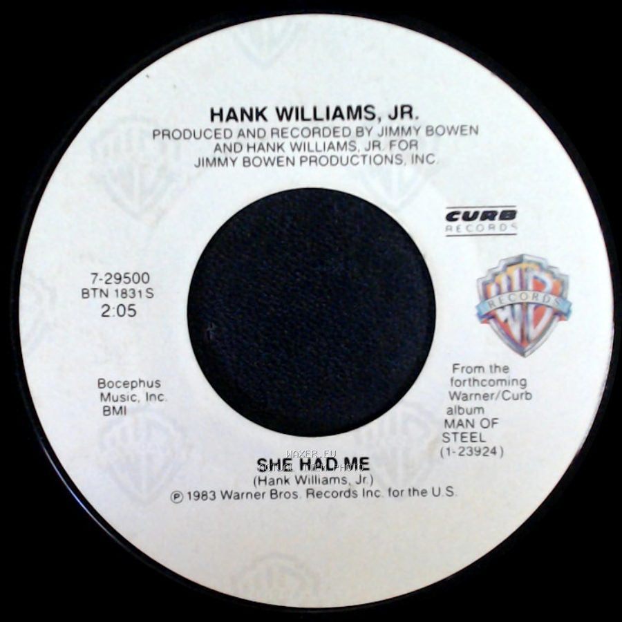 Hank Williams, Jr. - Queen Of My Heart / She Had Me side B