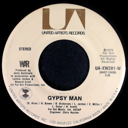 War - Gypsy Man / Deliver The Word side A