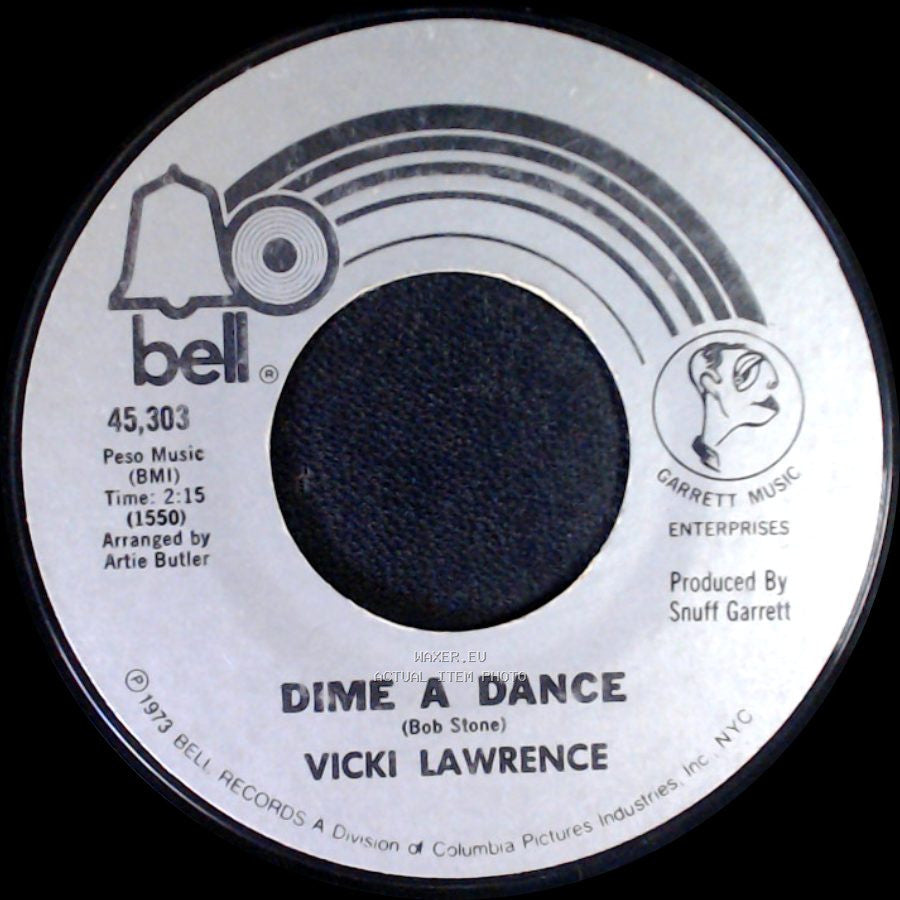 Vicki Lawrence - Dime A Dance / The Night The Lights Went Out In Georgia side A