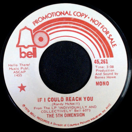The 5Th Dimension - If I Could Reach You / If I Could Reach You side B