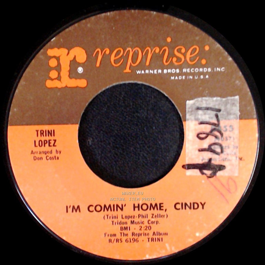 Trini Lopez - I'm Comin' Home, Cindy / The 32Nd Of May side A