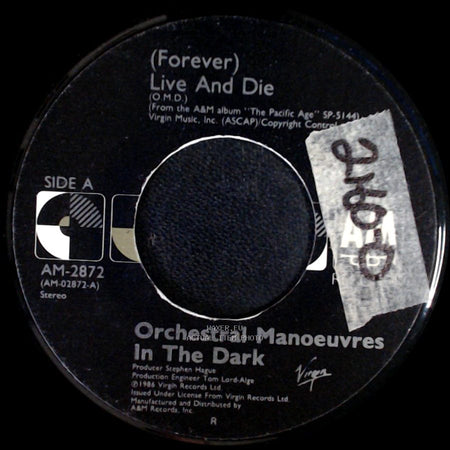 Orchestral Manoeuvres In The Dark - (Forever) Live And Die / This Town side A