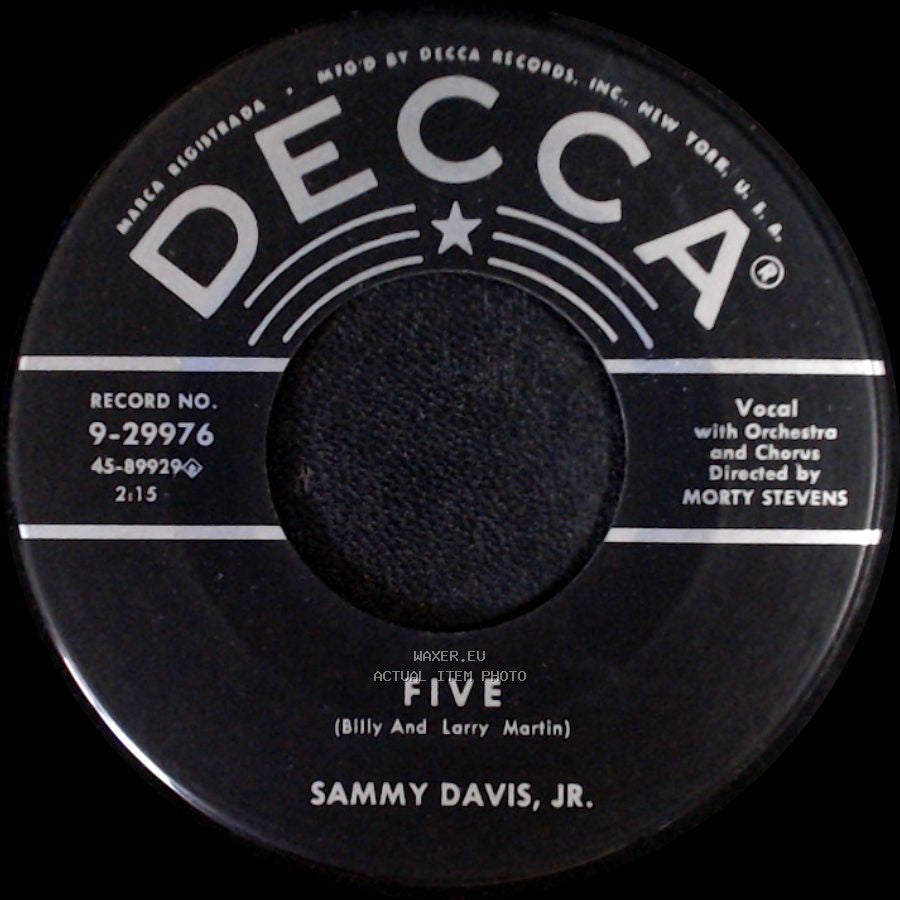 Sammy Davis, Jr. - Five / You're Sensational side A