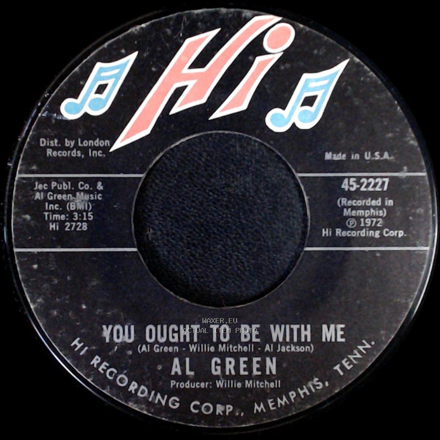 Al Green - You Ought To Be With Me / What Is This Feeling side A